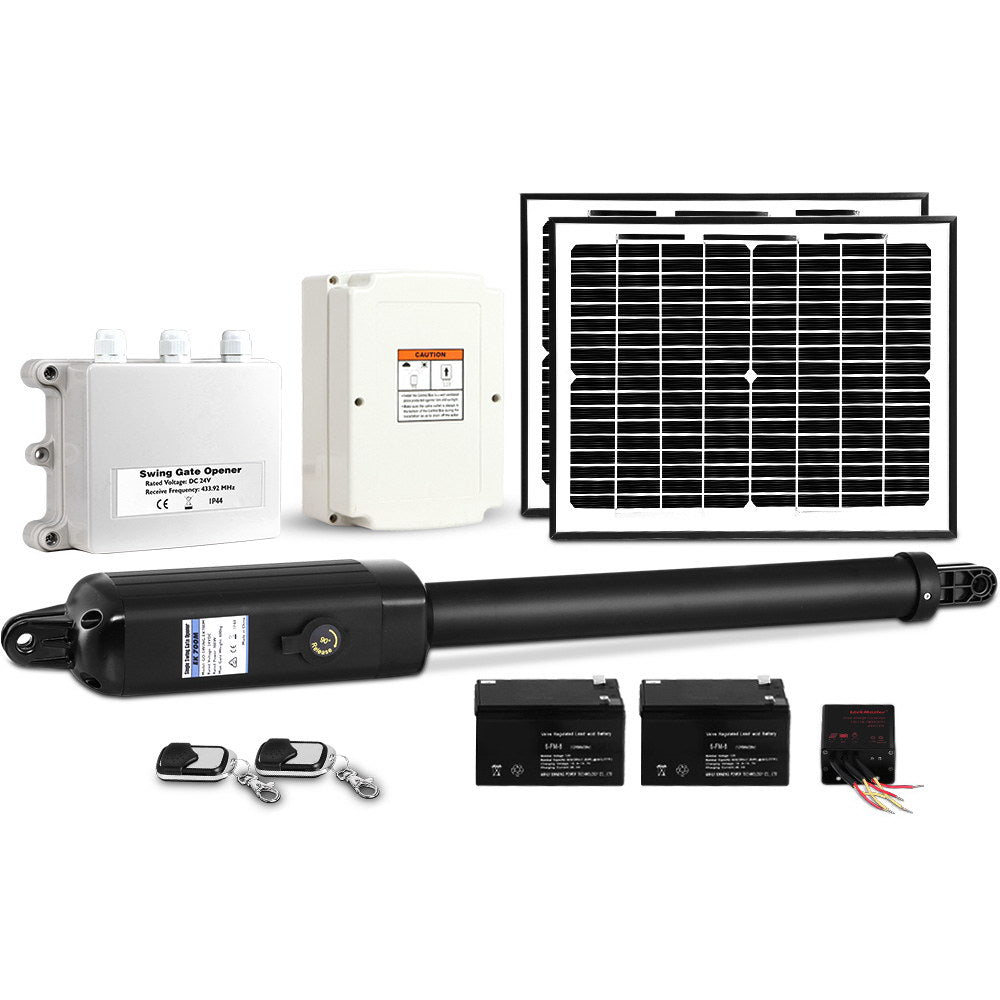 Single Swing Gate Opener 600KG 20W Solar Panel 8