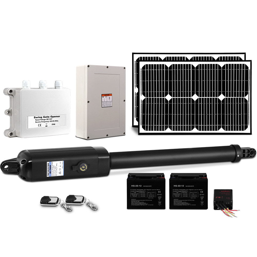 Single Swing Gate Opener 600KG 40W Solar Panel 8