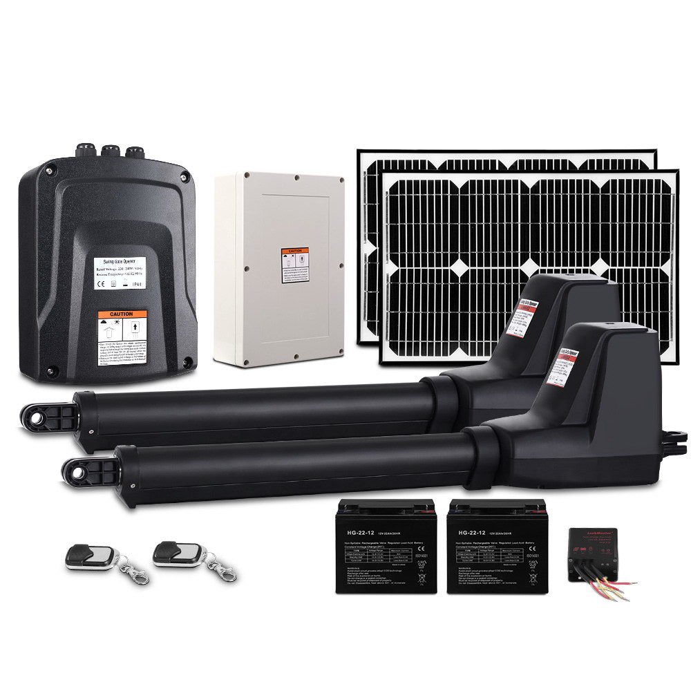 Dual Swing Gate Opener 800KG 40W Solar Panel 7