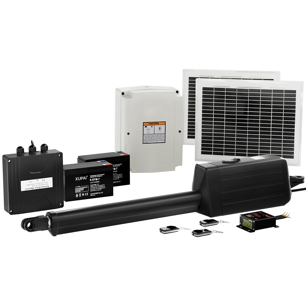 Single Swing Gate Opener 20W Full Solar Power Automatic 8