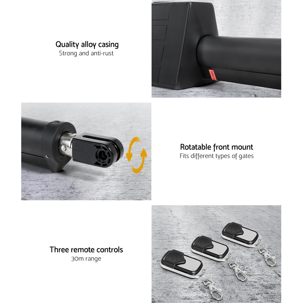 Single Swing Gate Opener 40W Full Solar Power Automatic 4