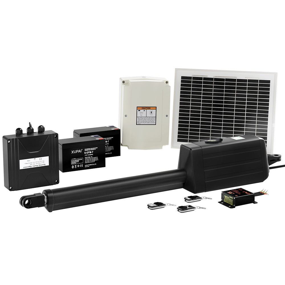 Single Swing Gate Opener 10W Solar Power Automatic Electric 7