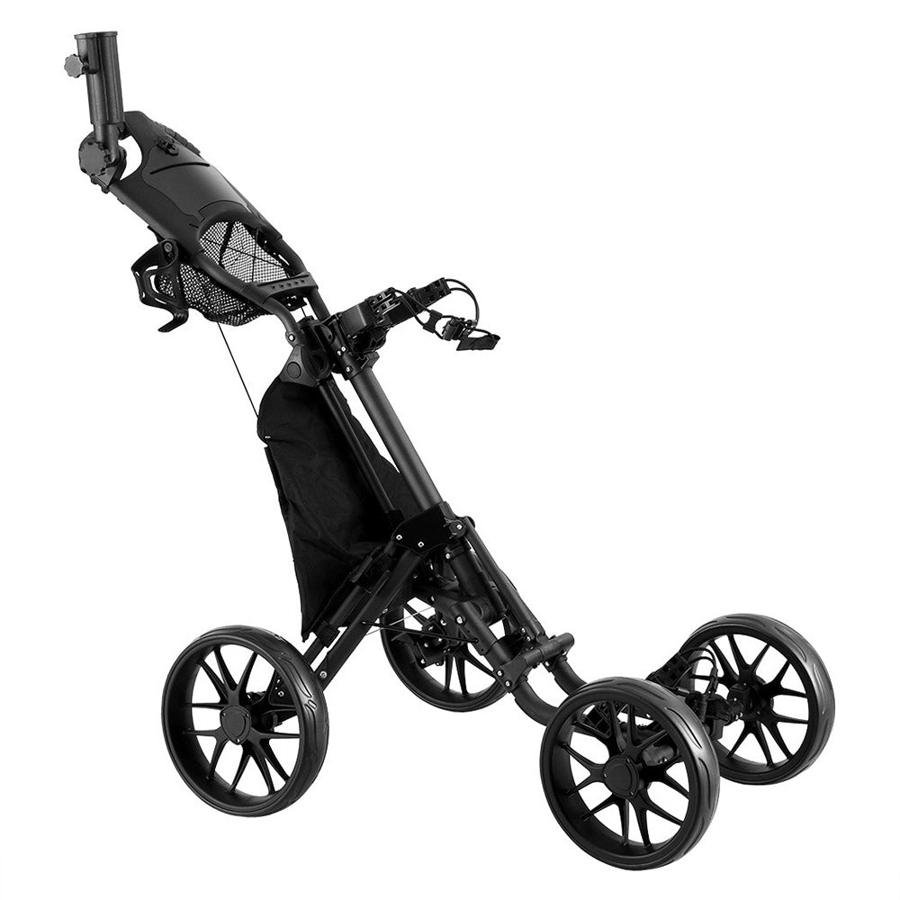 Everfit Golf Buggy Foldable Trolley Golf Cart Wheels Umbrella Bottle Holder 3