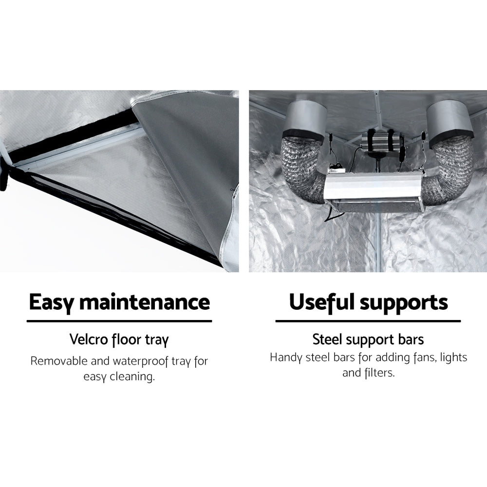 Green Fingers Grow Tent Kits Hydroponics Kit Indoor Grow System 142X100X180CM 5