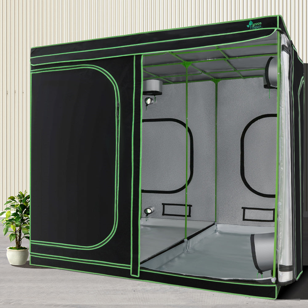 Green Fingers Grow Tent 200x200x200CM Hydroponics Kit Indoor Plant Room System 8
