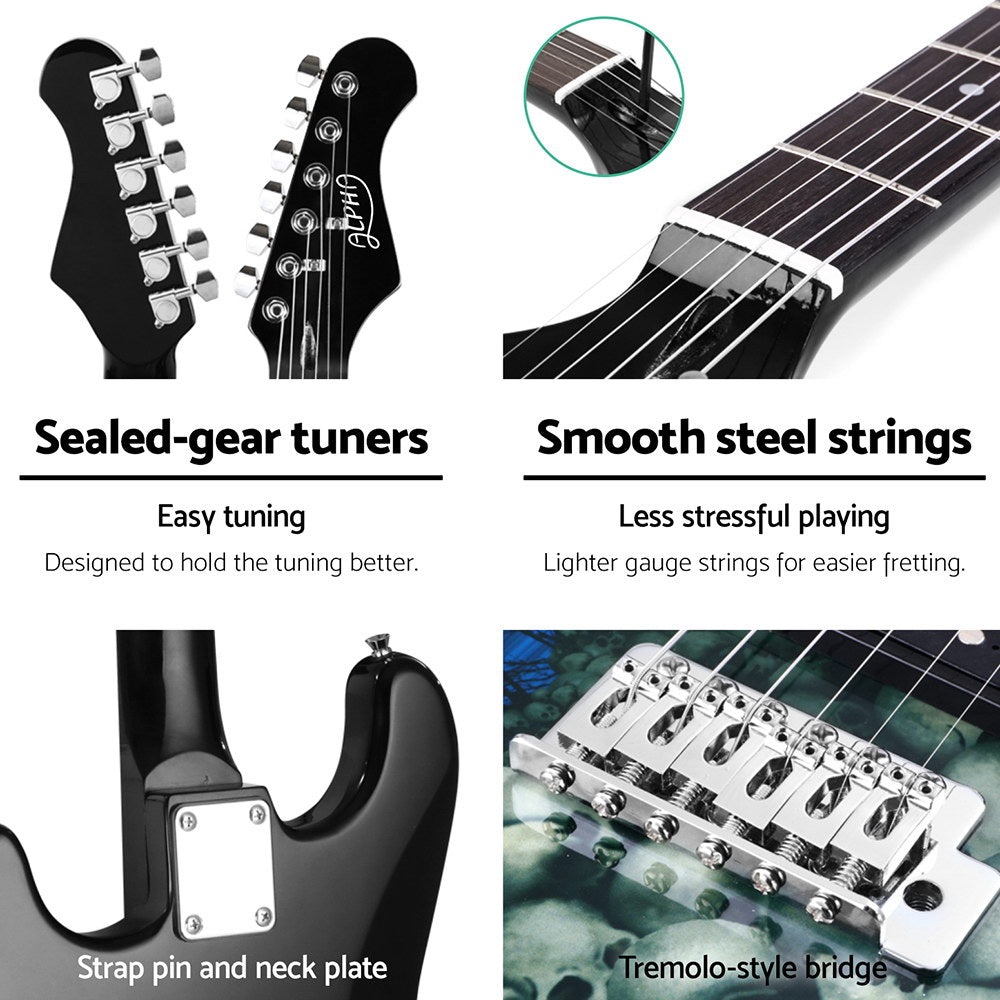 Alpha Electric Guitar Music String Instrument 20W Amplifier 4
