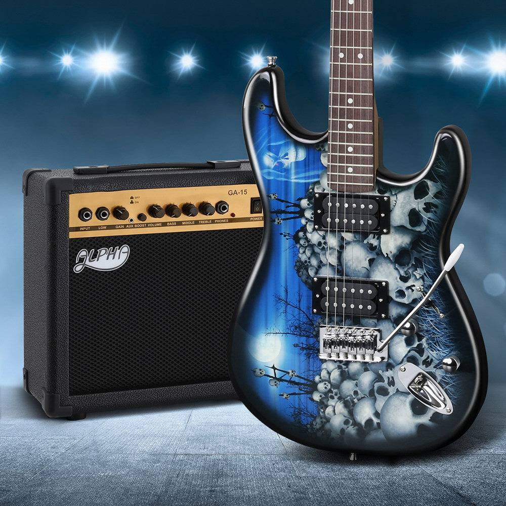 Alpha Electric Guitar Music String Instrument 20W Amplifier 6