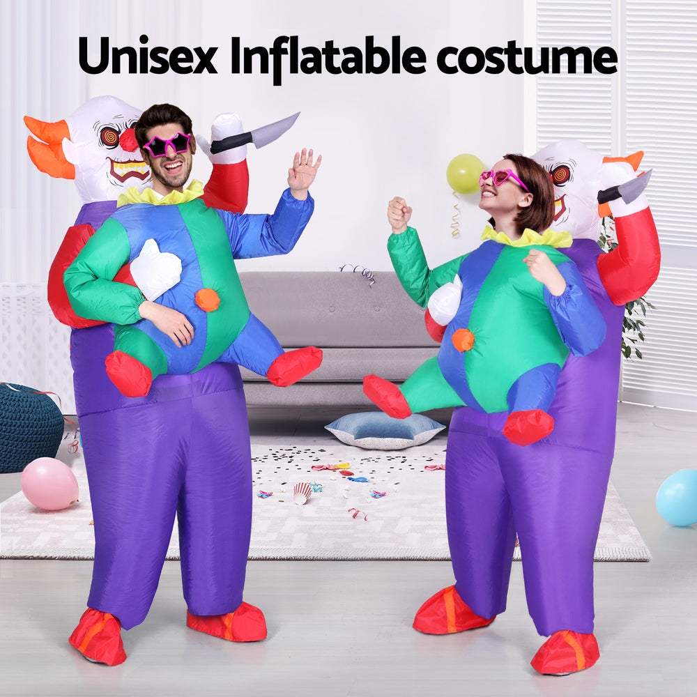 Inflatable Clown Costume Adult Suit Blow Up Party Fancy Dress Halloween Cosplay 6