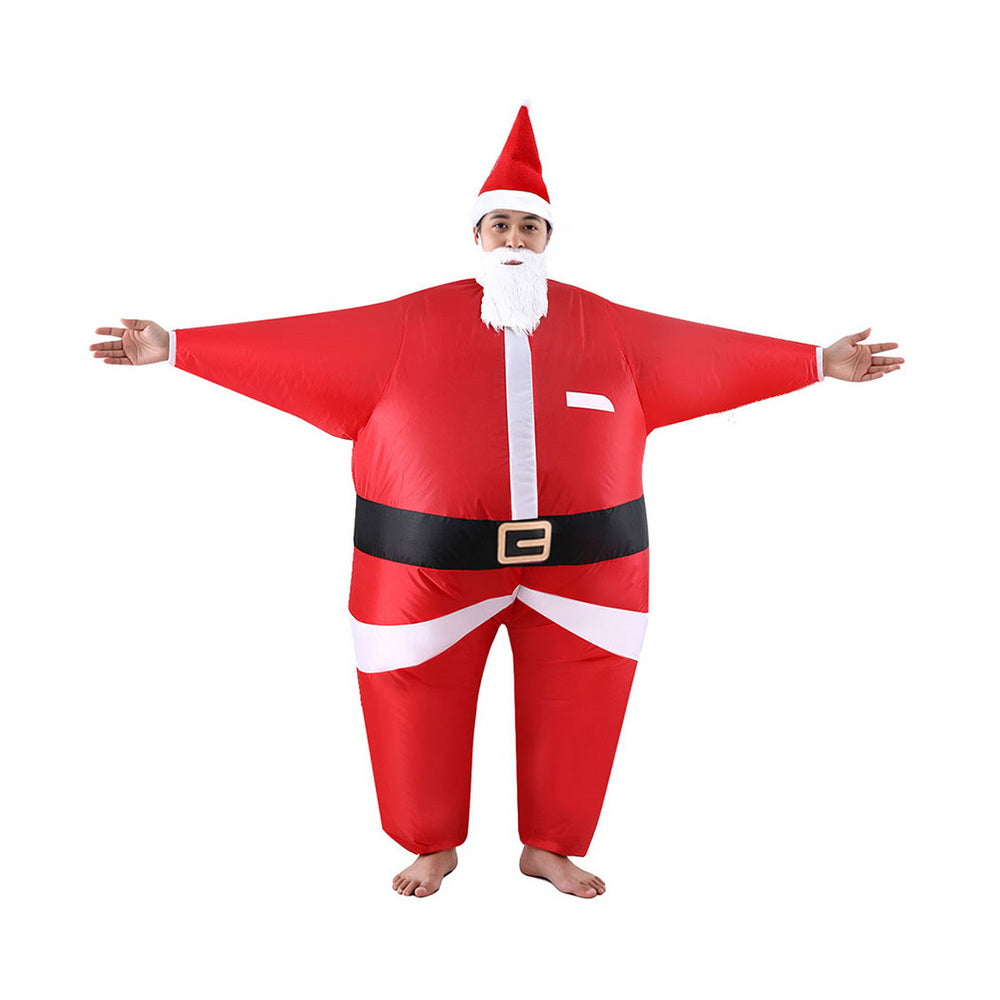 Inflatable Christmas Santa Claus Costume Adult Suit Blow Up Party Fancy Dress Xmas Cosplay 3