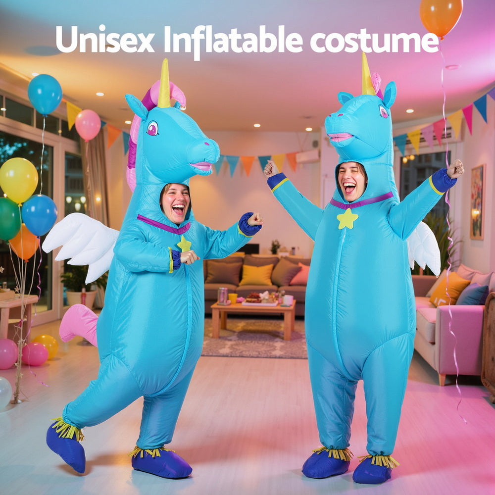 Inflatable Unicorn Costume Adult Suit Blow Up Party Fancy Dress Halloween Cosplay 6