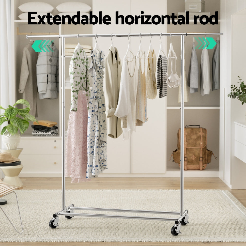 Artiss Clothes Rack Airer Rail Coat Stand Adjustable Hanger 4