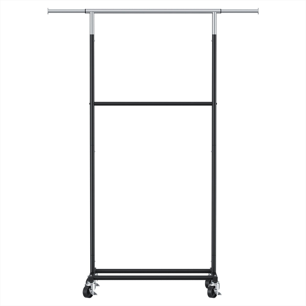 Artiss Clothes Rack Double Rod Airer Rail Coat Stand Adjustable Hanger 3