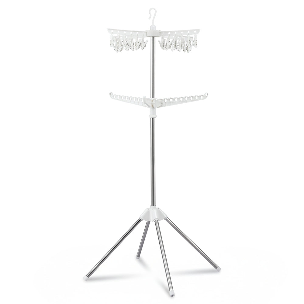 Artiss Clothes Rack Airer 2 Tier Rotatable Hanger Foldable 7
