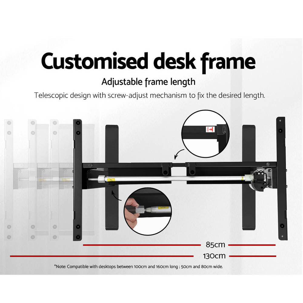 Artiss Standing Desk Motorised White 120CM 5