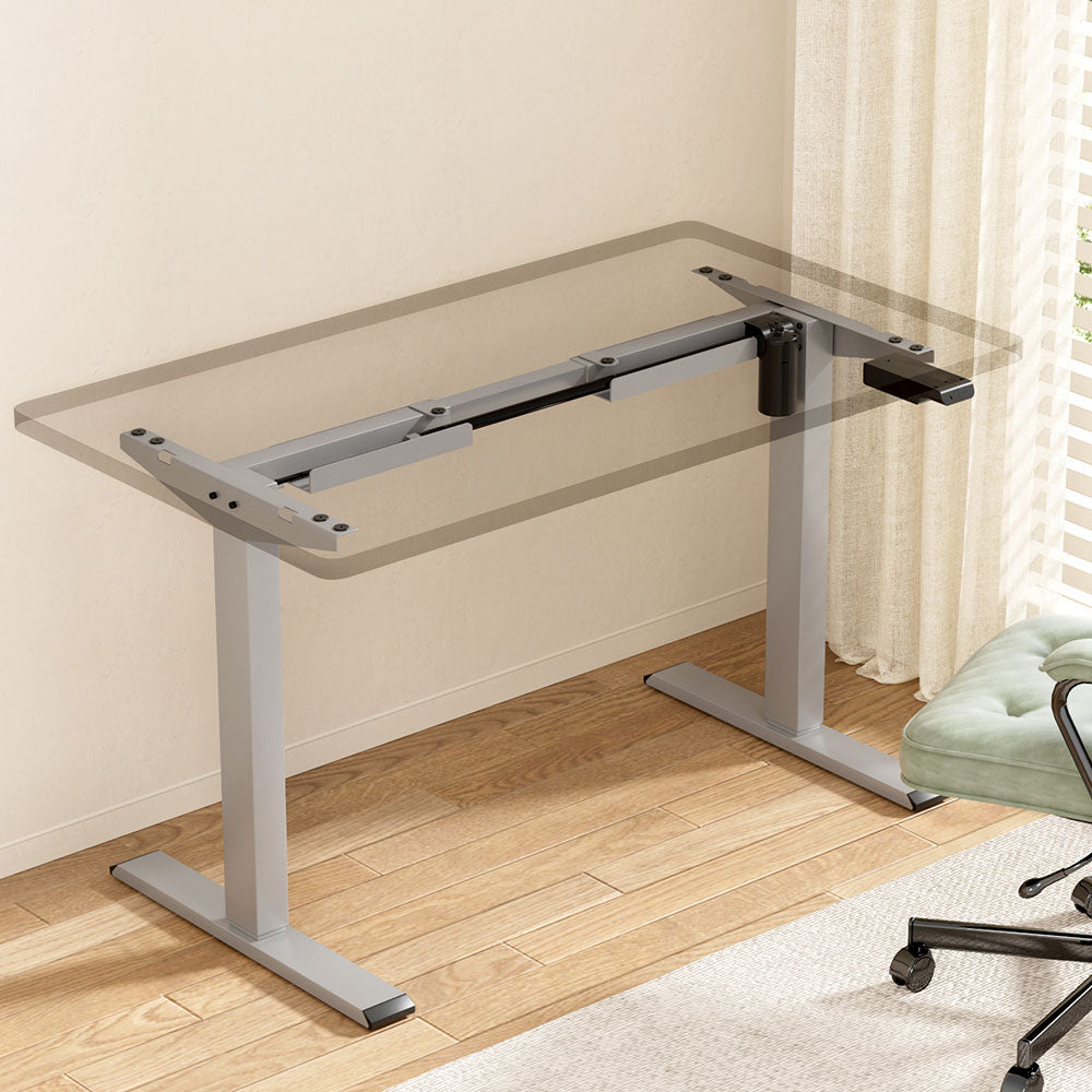 Artiss Electric Standing Desk Frame Only Height Adjustable 70KG Load Grey 7