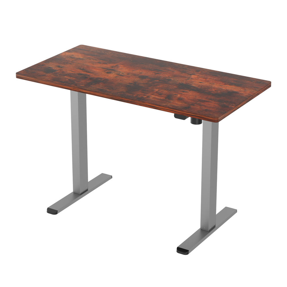 Artiss Standing Desk Motorised 120CM Rustic Brown 7