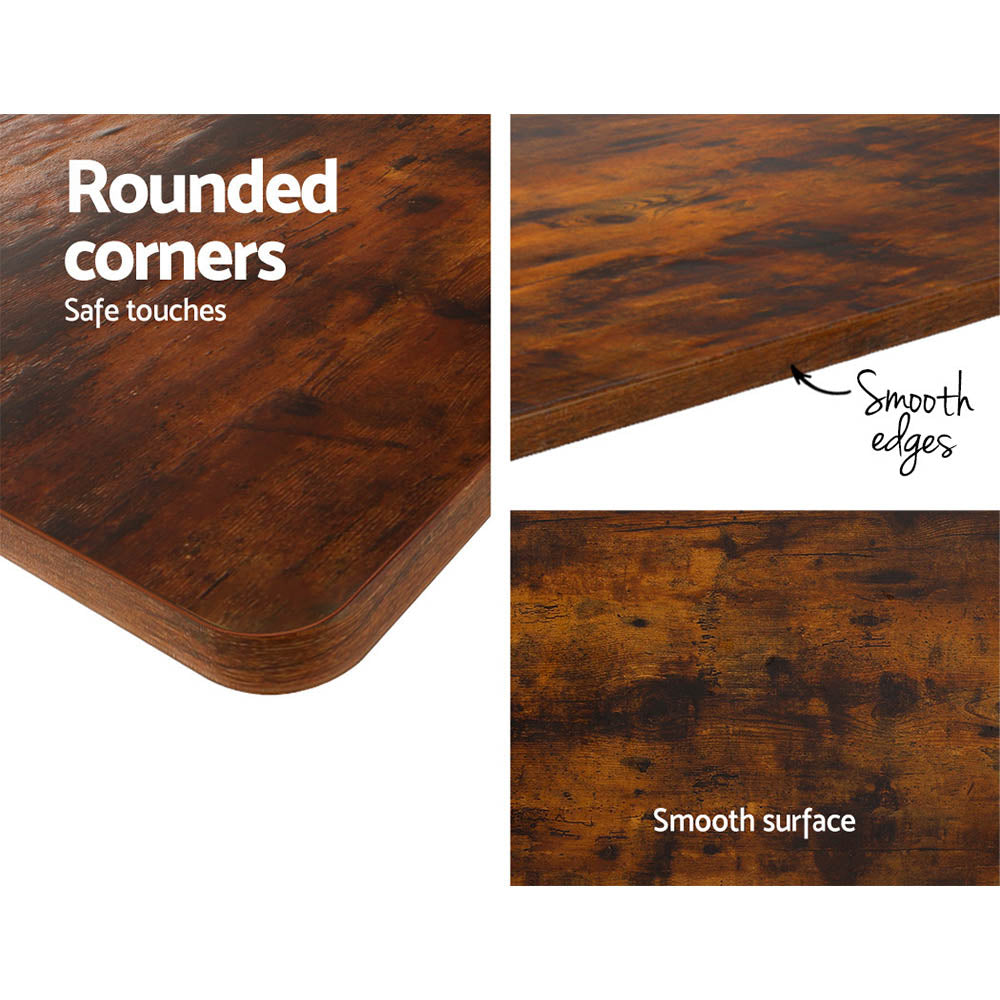 Artiss Standing Desk Motorised Sit Stand Desks Rustic Brown 140CM 6