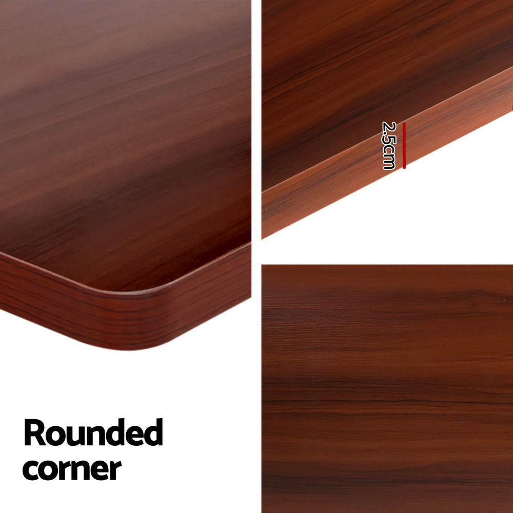 Artiss Standing Desk Motorised Dual Motor Walnut 120CM 4