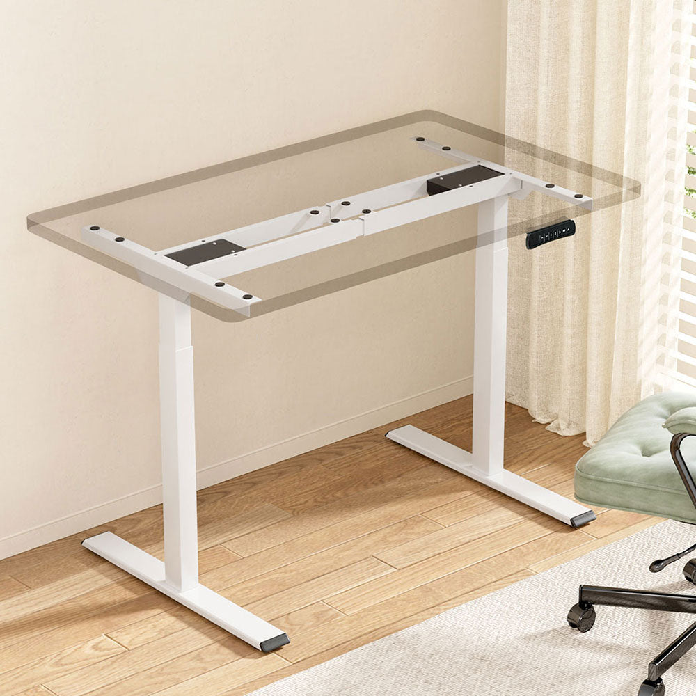 Artiss Standing Desk Frame Only Dual Motor Motorised White 7