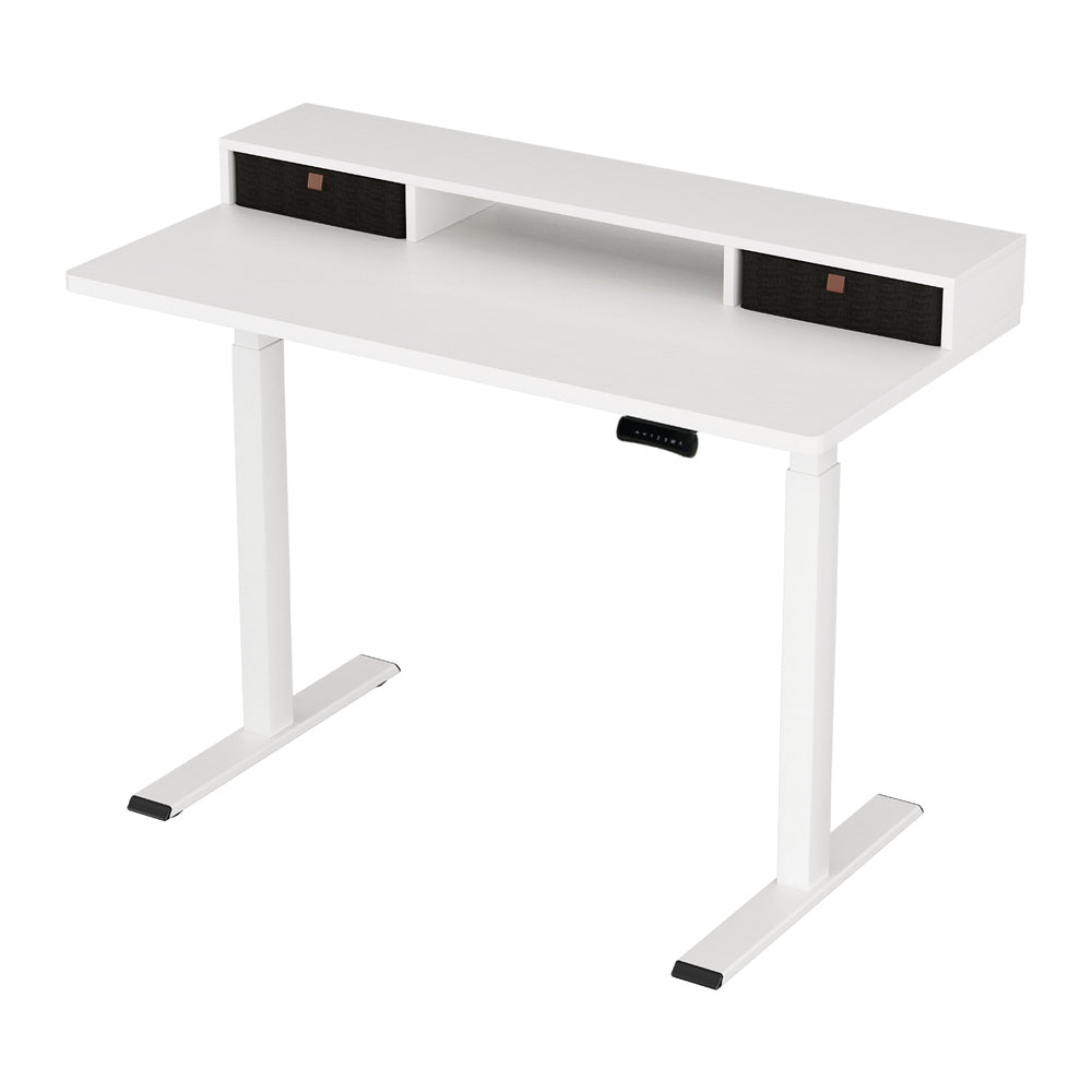 Artiss Electric Standing Desk Dual Motor Office Table With Shelf Drawer120CM 7
