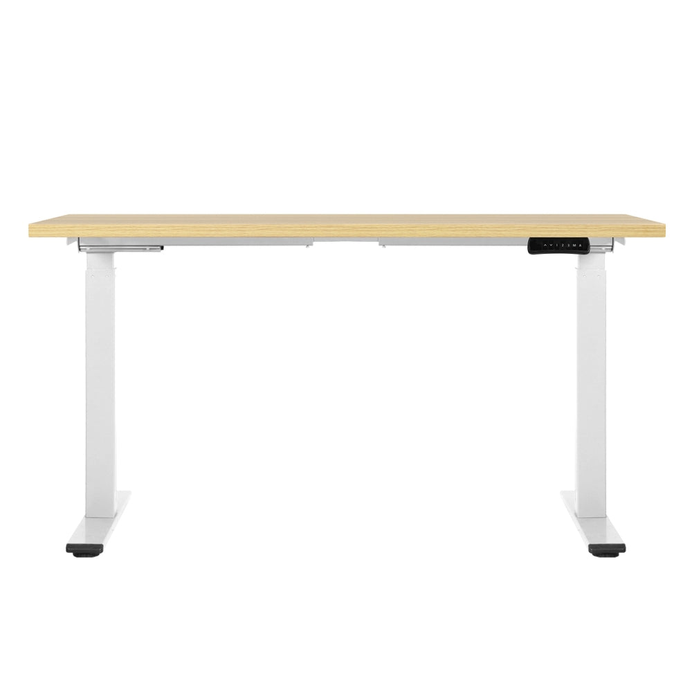 Artiss Standing Desk Motorised Dual Motor 140CM White Oak 3