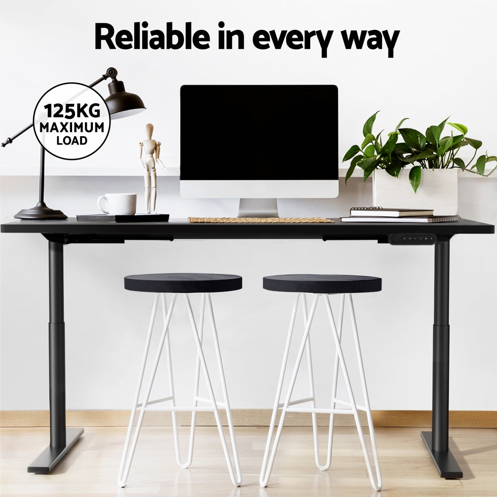 Artiss Standing Desk Motorised Electric Dual Motor Black 120CM 6