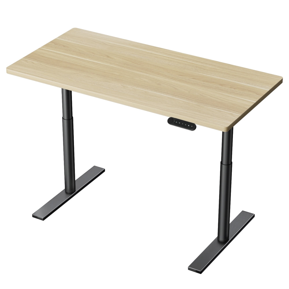Artiss Standing Desk Motorised Electric Dual Motor White Oak 120CM 7