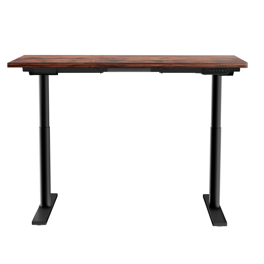 Artiss Standing Desk Motorised Electric Dual Motor Rustic Brown 120CM 3