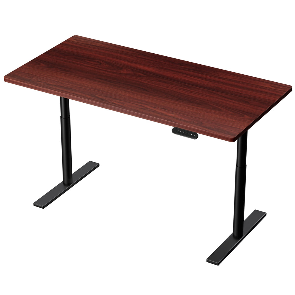 Artiss Standing Desk Motorised Electric Dual Motor Walnut 140CM 7