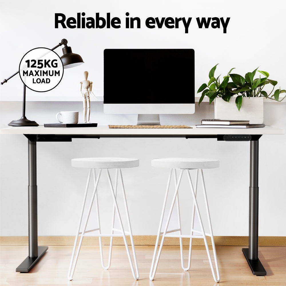 Artiss Standing Desk Motorised Electric Dual Motor White 140CM 6