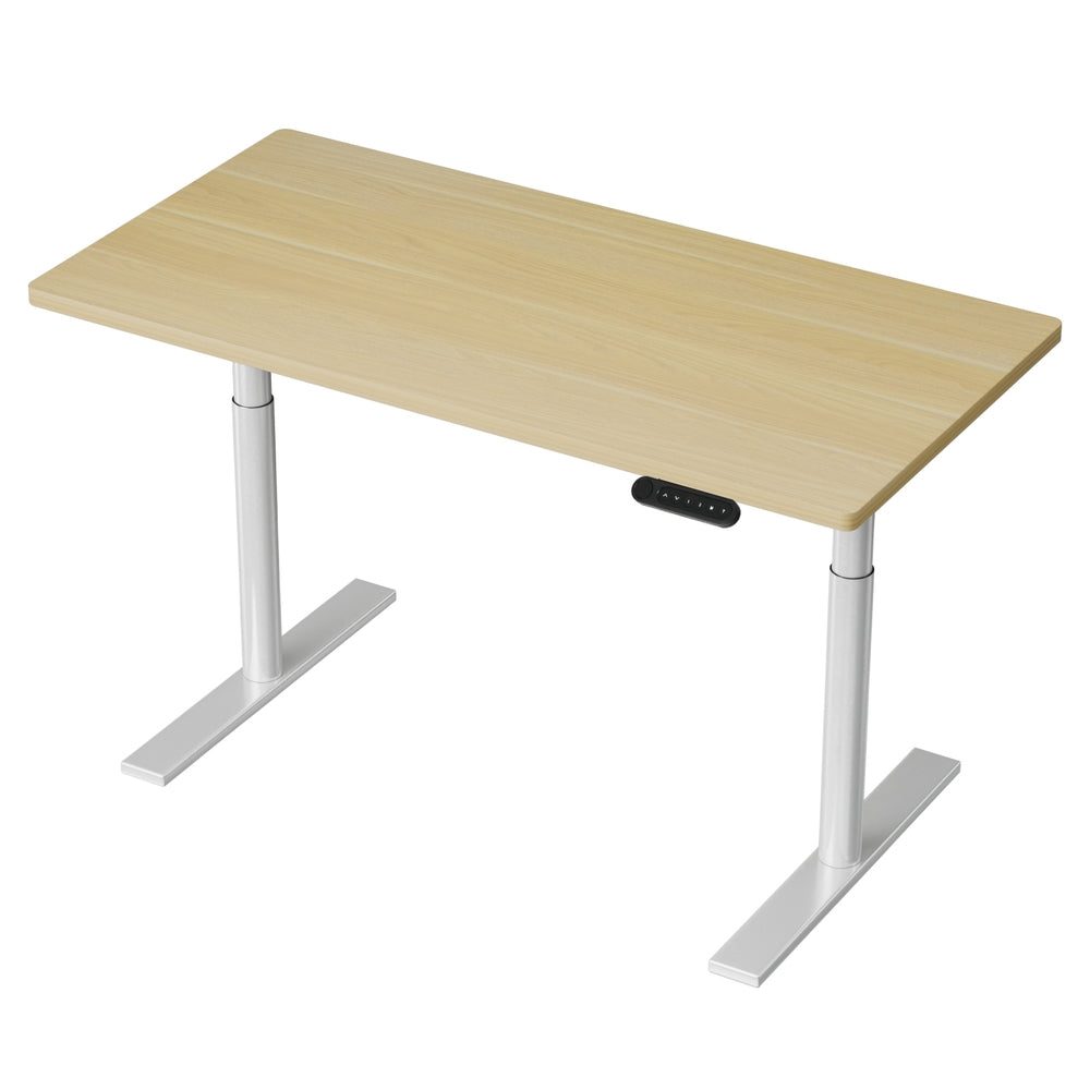 Artiss Standing Desk Motorised Electric Dual Motor 120CM White Oak 7