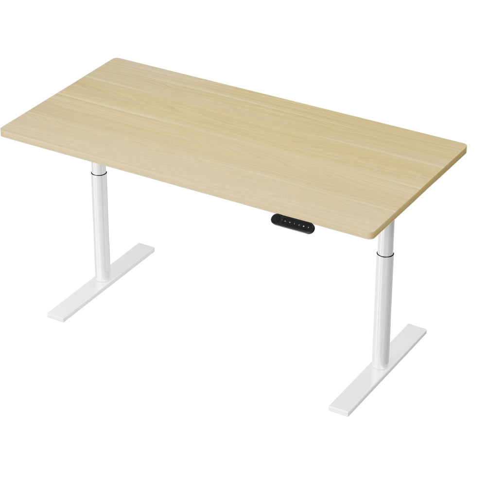 Artiss Standing Desk Motorised Electric Dual Motor 140CM White Oak 7