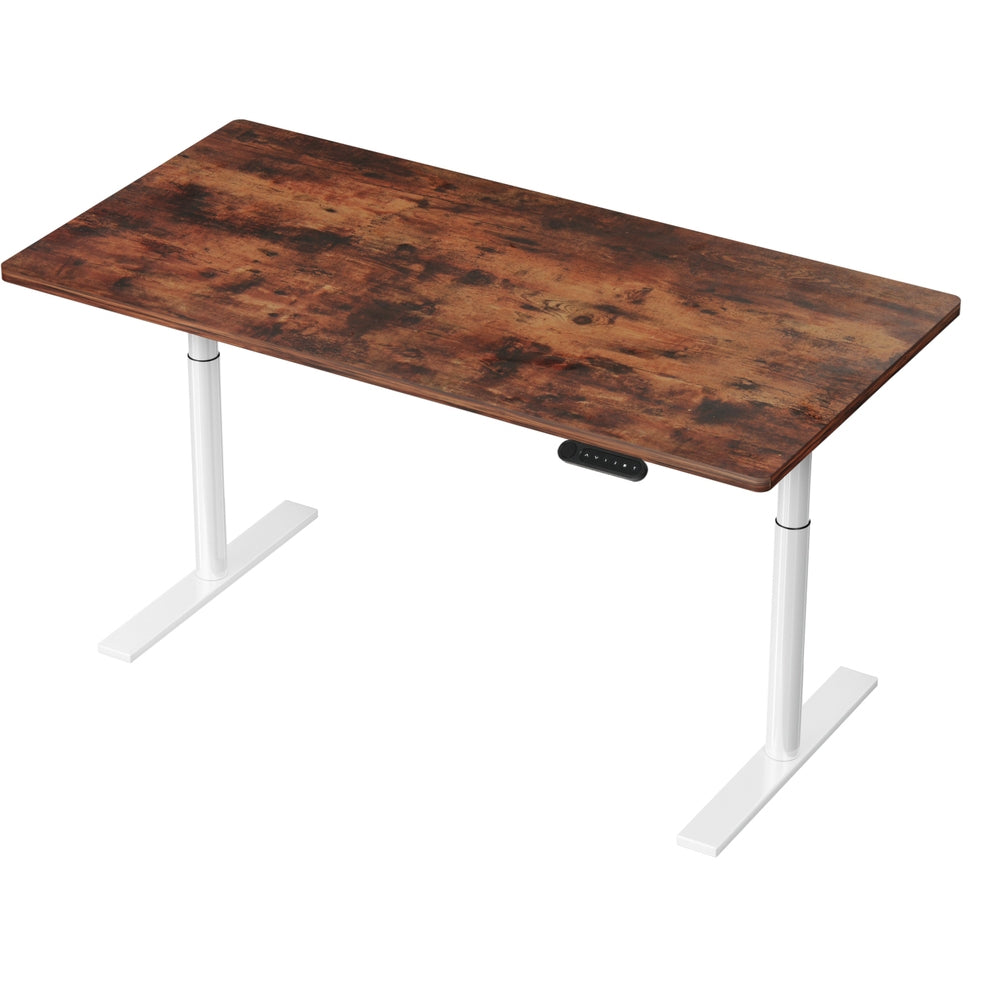 Artiss Standing Desk Motorised Electric Dual Motor 140CM Rustic Brown 7