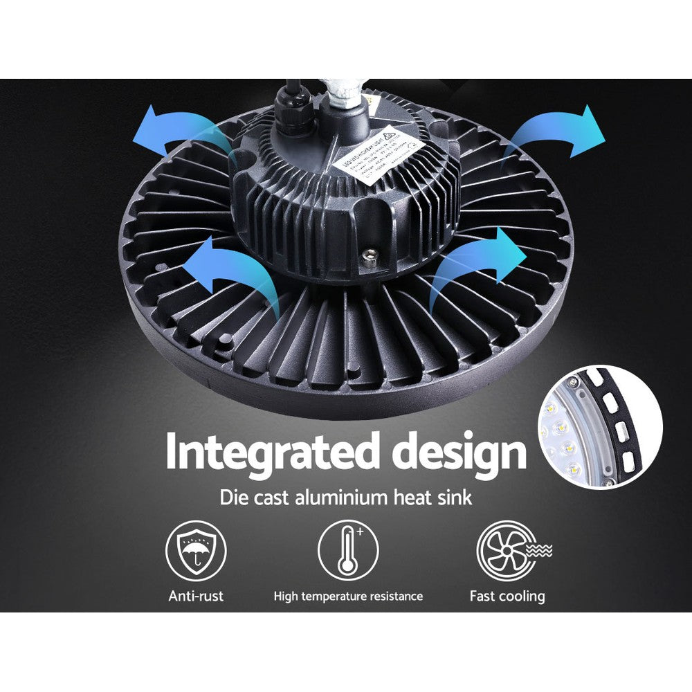 Leier LED High Bay Lights 100W UFO Industrial Workshop Warehouse Factory Lamp 5