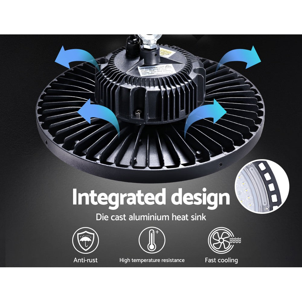 Leier LED High Bay Lights 150W UFO Industrial Workshop Warehouse Factory Lamp 6