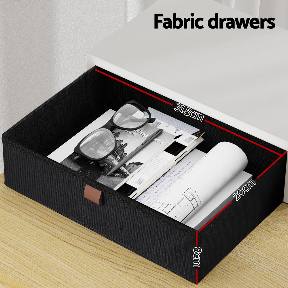 Artiss Standing Desk Desktop Storage Rack Shelf Removable Bookshelf Drawer 120cm 6