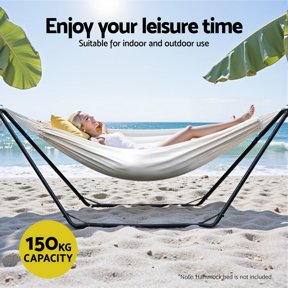 Gardeon Hammock Bed Stand Steel Frame Outdoor Garden 5