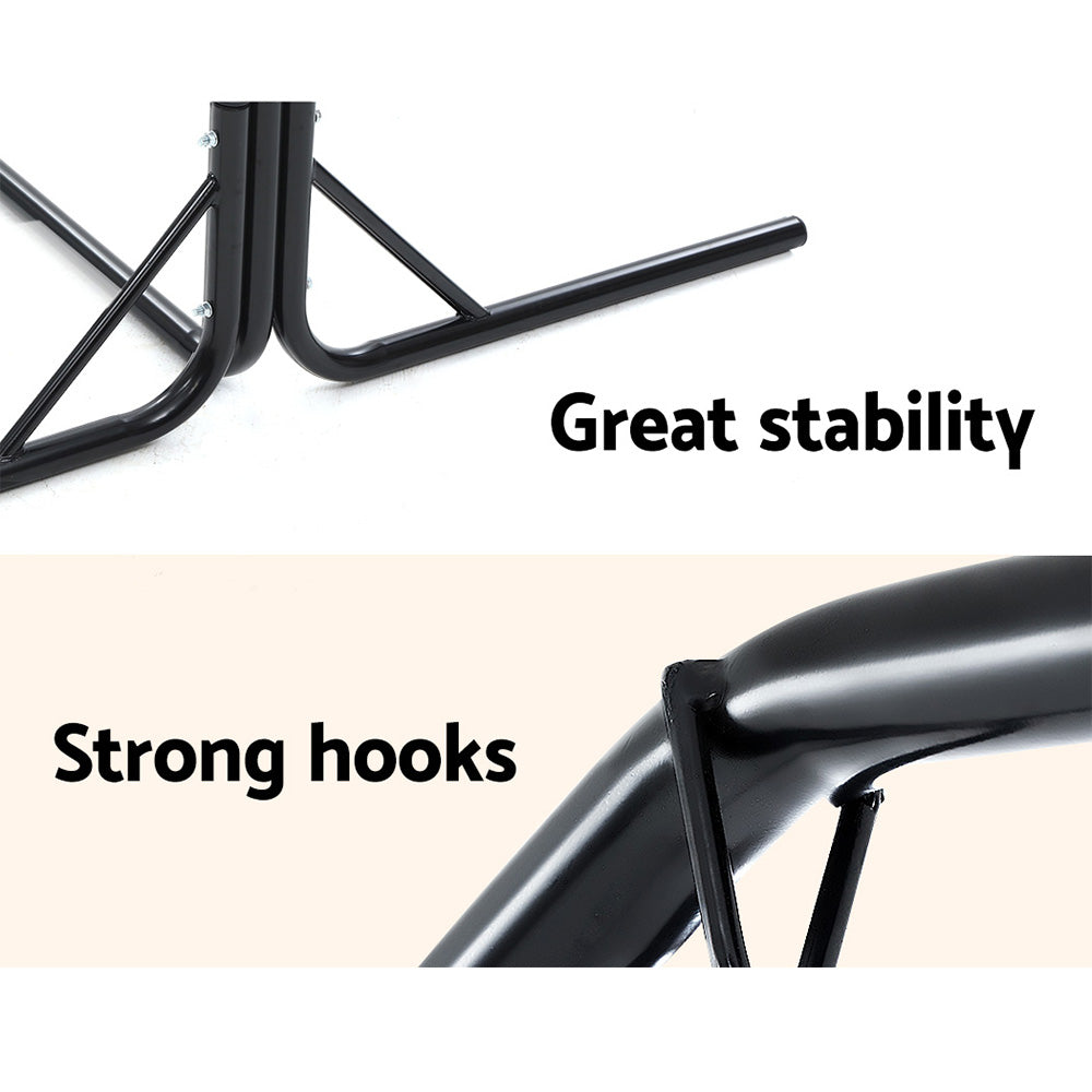 Gardeon Outdoor Hammock Chair with Stand Swing Hanging Hammock Garden Cream 6