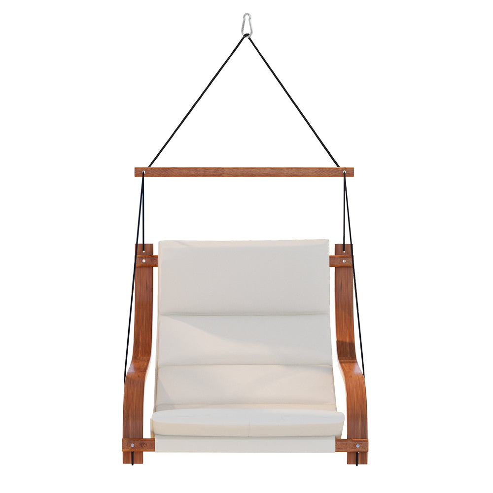 Gardeon Hammock Chair Wooden Hanging Indoor Outdoor Lounge Patio 4