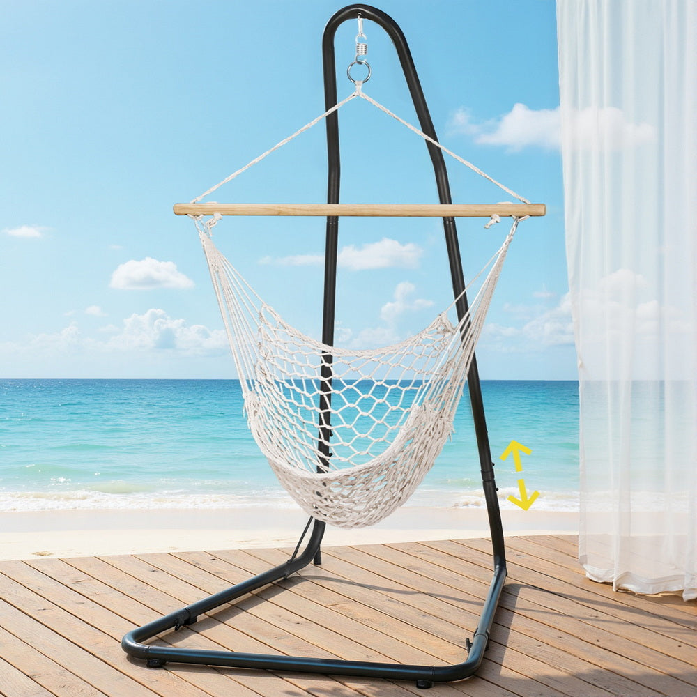 Gardeon Hammock Hanging Chair with Heavy Duty Steel Stand 7