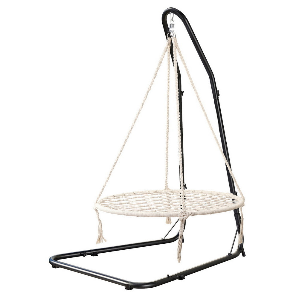 Gardeon Hammock Hanging Chair with Steel Stand 3