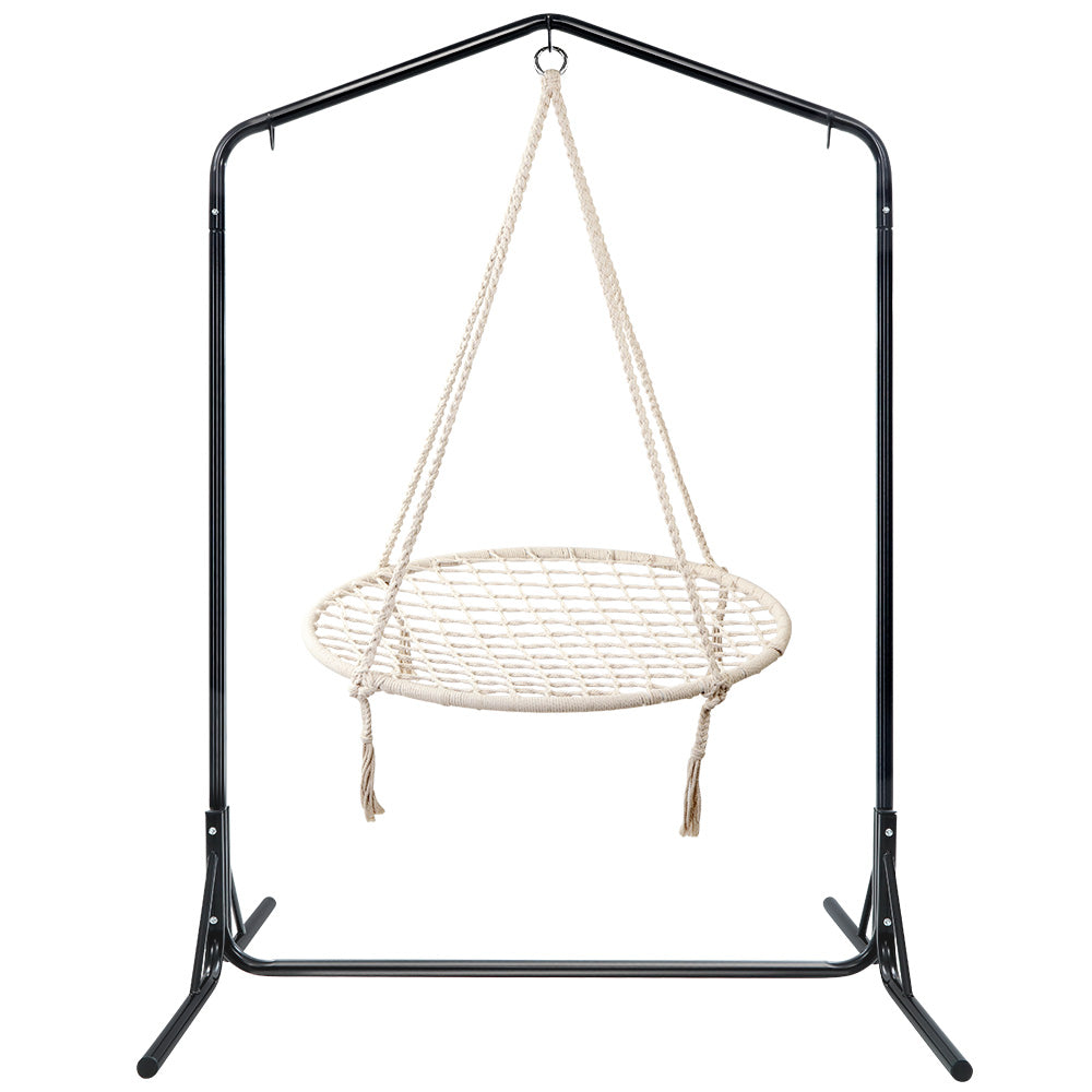 Gardeon Hammock Chair with Stand Nest Web Outdoor Swing 100cm 3