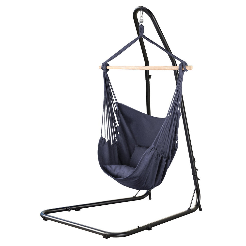 Gardeon Hammock Chair with Heavy Duty Steel Stand 3