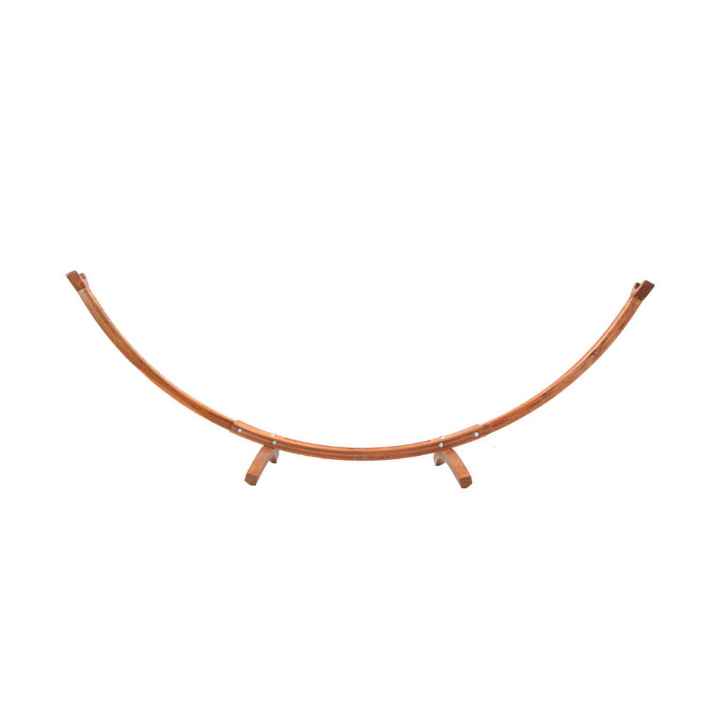 Gardeon Hammock Bed Stand Larch Wood 315cm Length 3
