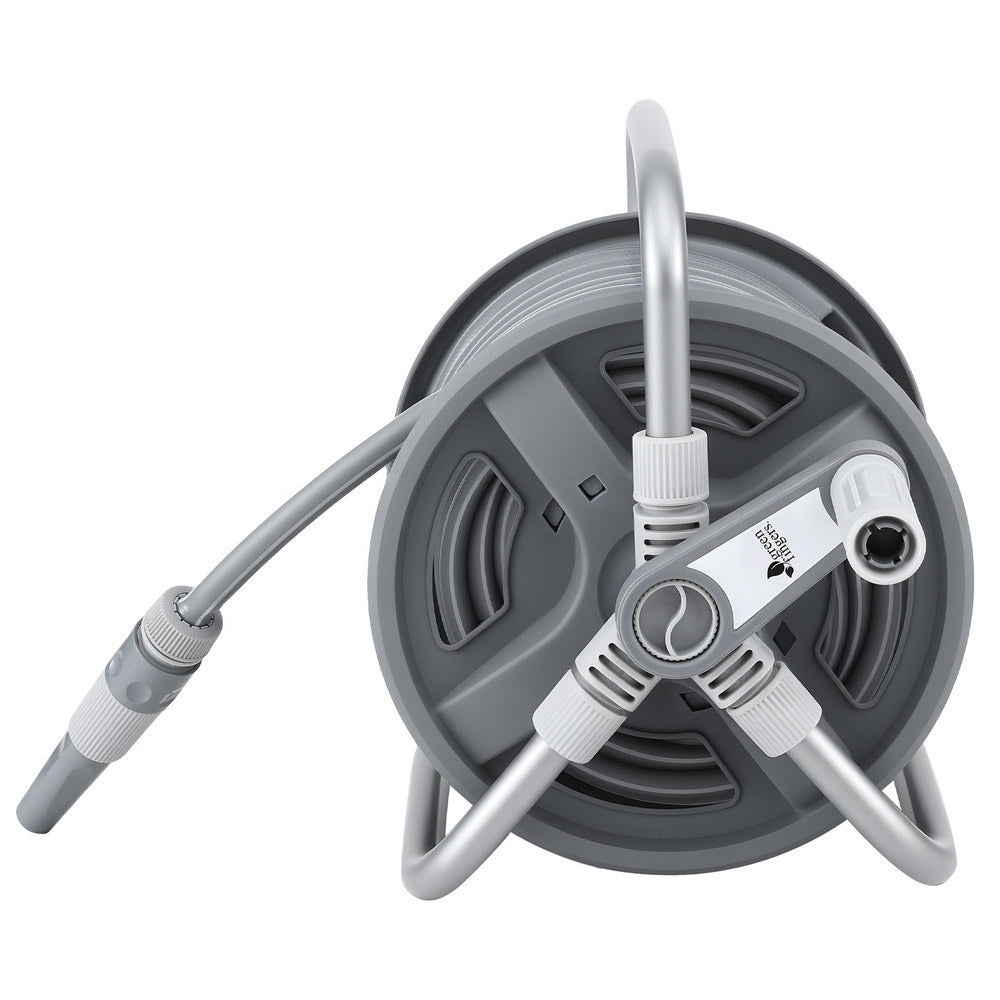 Green Fingers 20m Retractable Garden Hose Reel Heavy Duty 1/2" Hose Auto Rewind 3
