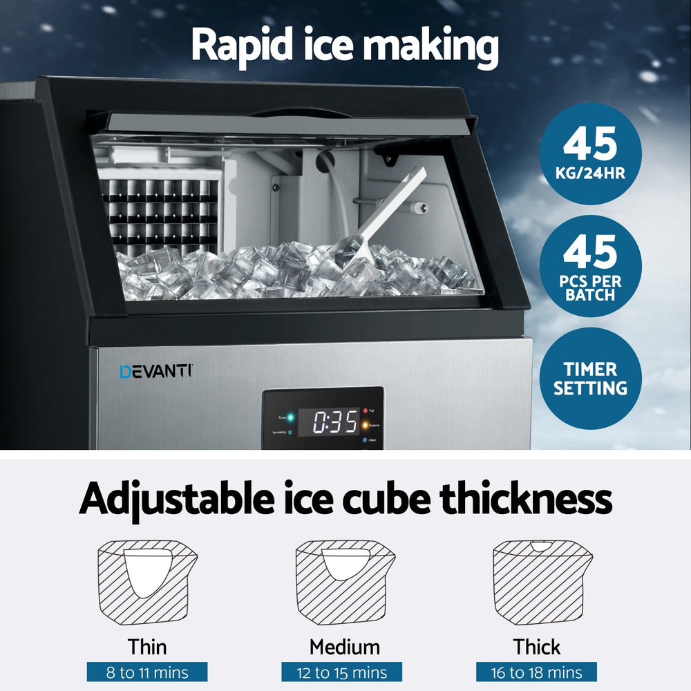 Devanti 45kg Ice Maker Commercial Machine 3