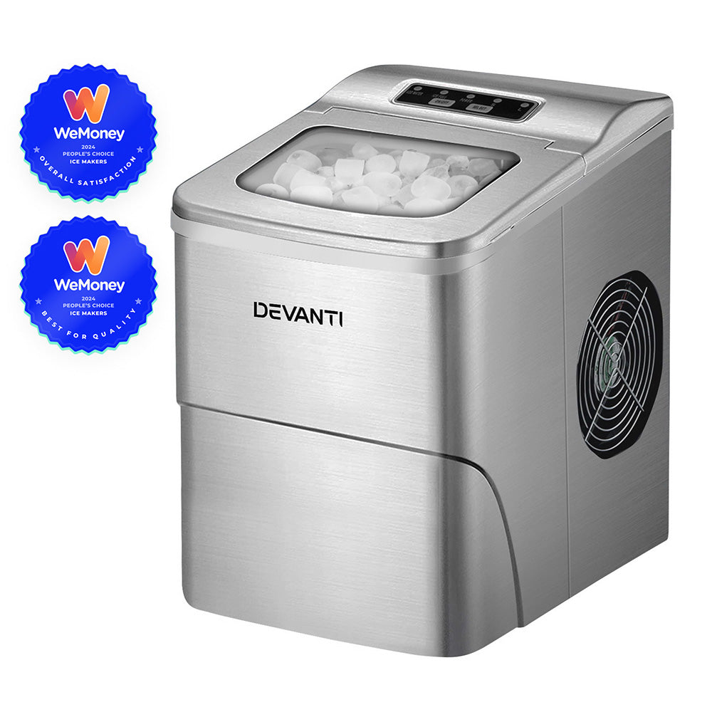 Devanti Portable Ice Cube Maker - Silver 6