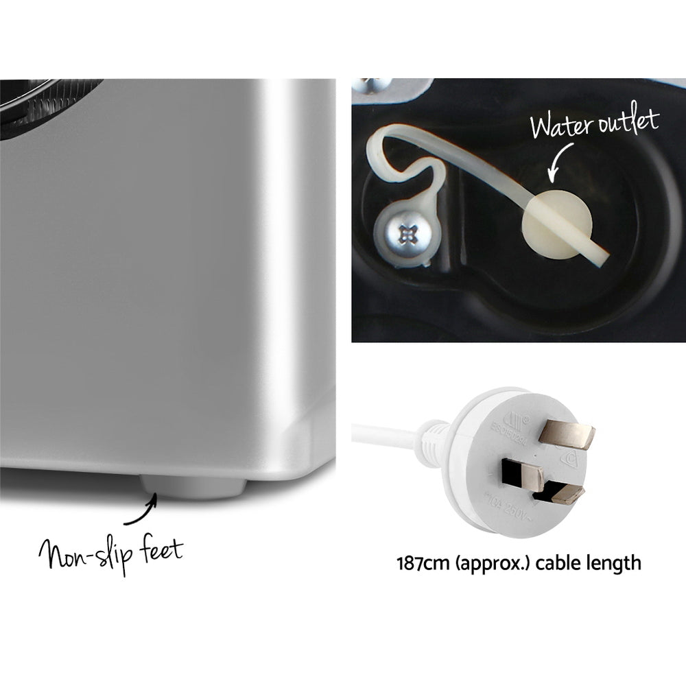 Devanti Portable Ice Cube Maker - Silver 4