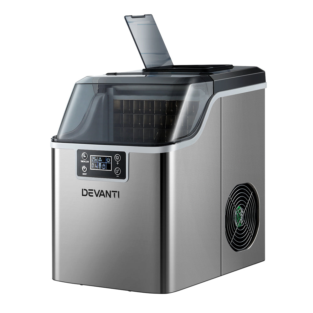 Devanti Ice Maker Machine Commercial Portable Ice Cube Tray Countertop 3.2L 7