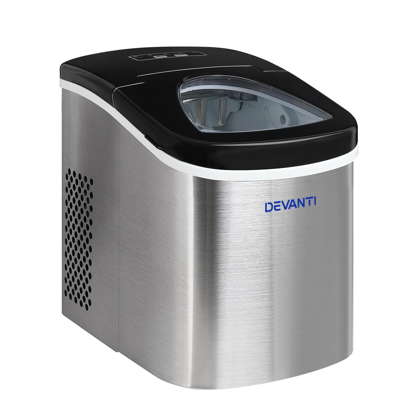 Devanti 2.4L Stainless Steel Portable Ice Cube Maker 7